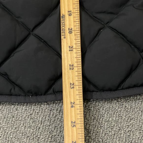 J. CREW Puffer Vest Womens Small S Black Quilted Down Filled Full Zip Pockets - Picture 6 of 9